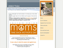 Tablet Screenshot of juliasvoice.org
